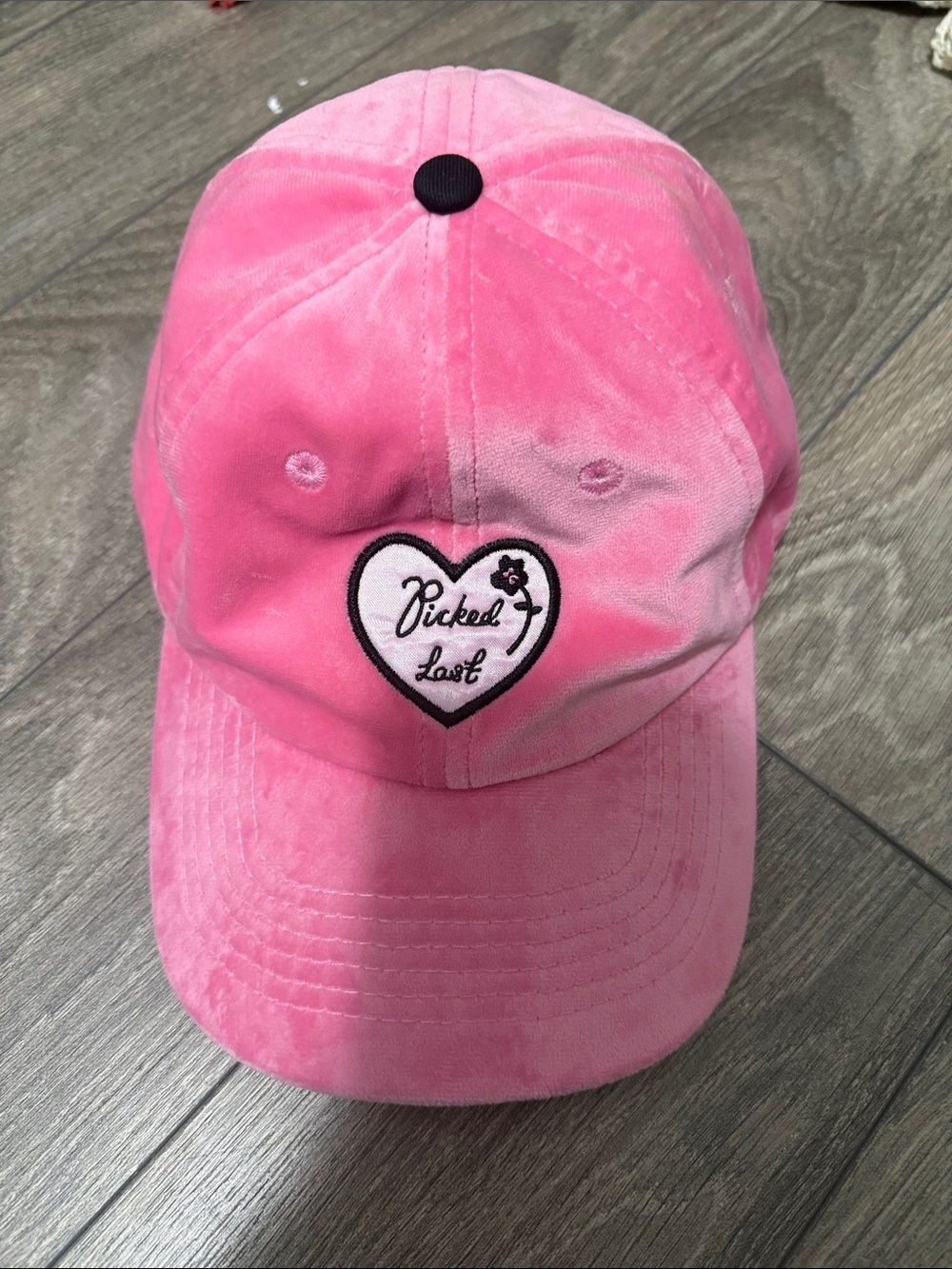 Lazy Oaf Pink 'Picked Last' Heart Patch Kids Cap